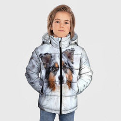 Куртка зимняя для мальчика Австралийская овчарка, цвет: 3D-черный — фото 2