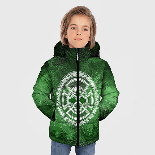 Зимняя куртка для мальчика Кельтский Узел / 3D-Черный – фото 3