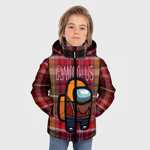 Зимняя куртка для мальчика Among Us Woodman Z / 3D-Черный – фото 3