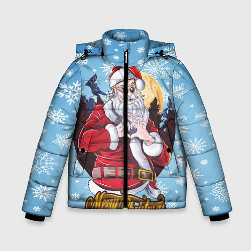Зимняя куртка для мальчика Santa Love / 3D-Светло-серый – фото 1