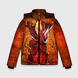 Куртка зимняя для мальчика Ванпанчмен, цвет: 3D-красный