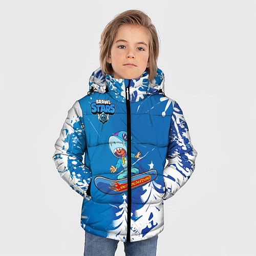 Зимняя куртка для мальчика Brawl Stars Snowboarding / 3D-Черный – фото 3