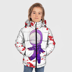 Куртка зимняя для мальчика AMONG US - Импостор Покушал, цвет: 3D-черный — фото 2