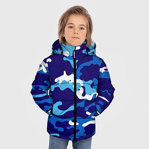 Зимняя куртка для мальчика Камуфляж / 3D-Черный – фото 3