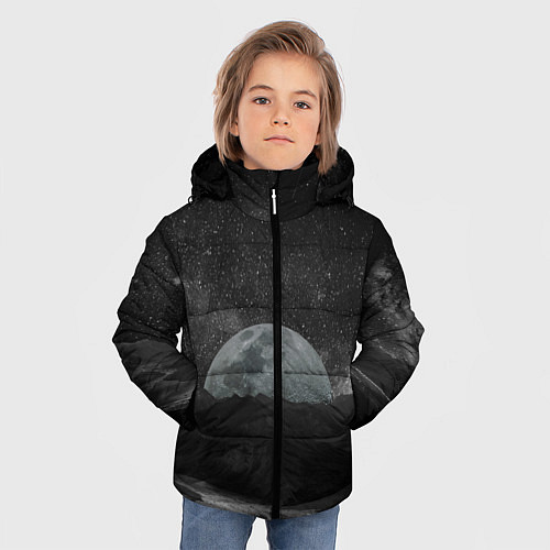 Зимняя куртка для мальчика Луна / 3D-Красный – фото 3