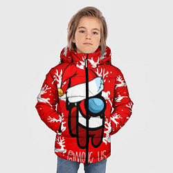 Куртка зимняя для мальчика Новый Год Среди Нас!, цвет: 3D-светло-серый — фото 2