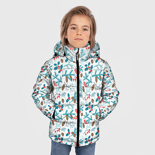 Зимняя куртка для мальчика Зимнее Утро / 3D-Черный – фото 3