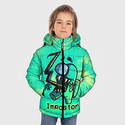 Куртка зимняя для мальчика AMONG US IMPOSTOR, цвет: 3D-светло-серый — фото 2