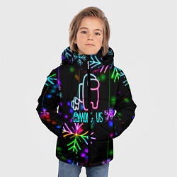 Куртка зимняя для мальчика Among Us New Year, цвет: 3D-светло-серый — фото 2