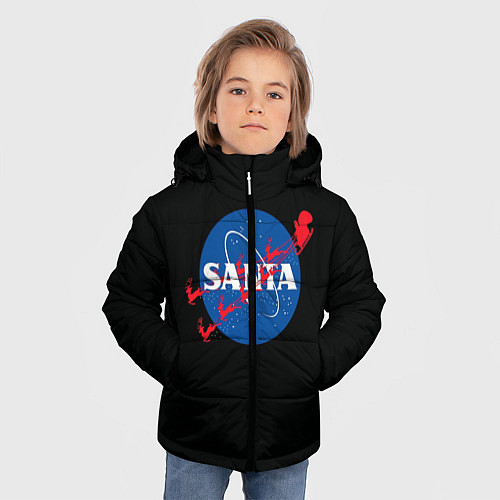 Зимняя куртка для мальчика Santa Nasa / 3D-Черный – фото 3