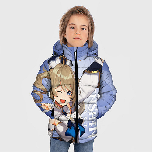 Зимняя куртка для мальчика GENSHIN IMPACT, БАРБАРА, / 3D-Черный – фото 3