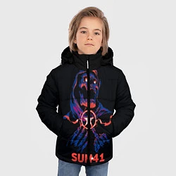 Куртка зимняя для мальчика Sum 41 череп, цвет: 3D-светло-серый — фото 2