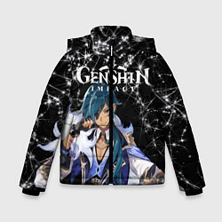 Куртка зимняя для мальчика Enshin Impact, цвет: 3D-черный