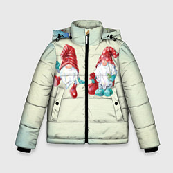 Куртка зимняя для мальчика С Праздником!!, цвет: 3D-черный