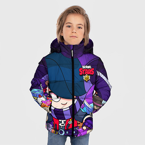 Зимняя куртка для мальчика BRAWL STARS EDGAR / 3D-Черный – фото 3