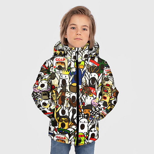 Зимняя куртка для мальчика НИЧОСИ / 3D-Черный – фото 3