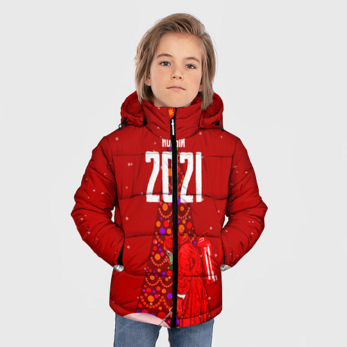 Зимняя куртка для мальчика Новый 2021 / 3D-Черный – фото 3