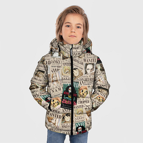 Зимняя куртка для мальчика Ван пис / 3D-Черный – фото 3