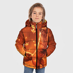 Куртка зимняя для мальчика Лисенок, цвет: 3D-черный — фото 2