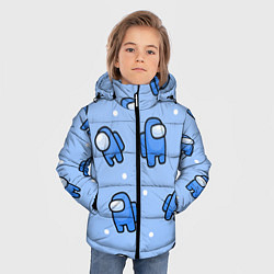 Куртка зимняя для мальчика Among Us - Синий цвет, цвет: 3D-черный — фото 2