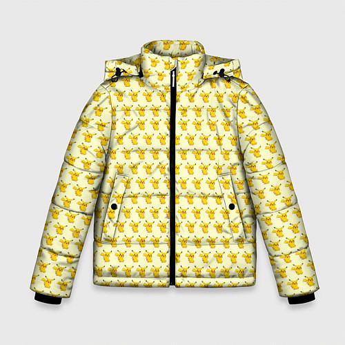 Зимняя куртка для мальчика Пикачу / 3D-Светло-серый – фото 1
