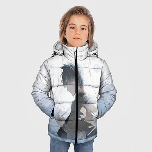 Зимняя куртка для мальчика Черный клевер / 3D-Черный – фото 3