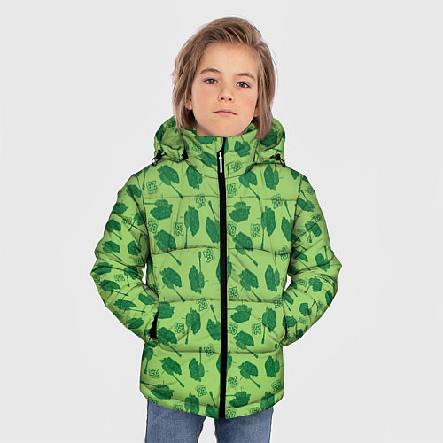Зимняя куртка для мальчика 23 февраля / 3D-Черный – фото 3