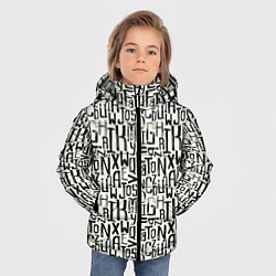 Куртка зимняя для мальчика Grunge, цвет: 3D-черный — фото 2