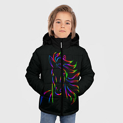 Куртка зимняя для мальчика Лошадка, цвет: 3D-красный — фото 2