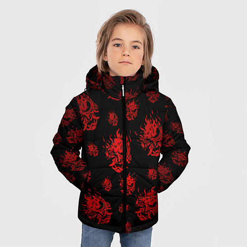 Зимняя куртка для мальчика RED SAMURAI PATTERN / 3D-Черный – фото 3