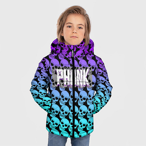 Зимняя куртка для мальчика Phonk-это моя жизнь / 3D-Черный – фото 3