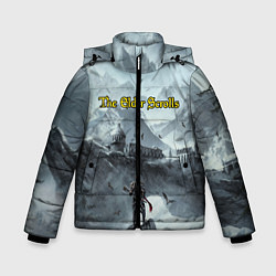 Куртка зимняя для мальчика The Elder Scrolls, цвет: 3D-черный