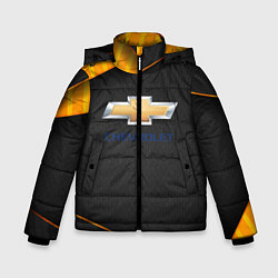 Куртка зимняя для мальчика CHEVROLET Шевроле, цвет: 3D-черный