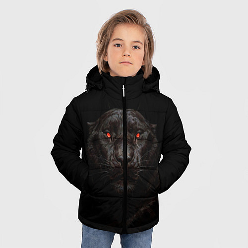 Зимняя куртка для мальчика ПАНТЕРА / 3D-Черный – фото 3