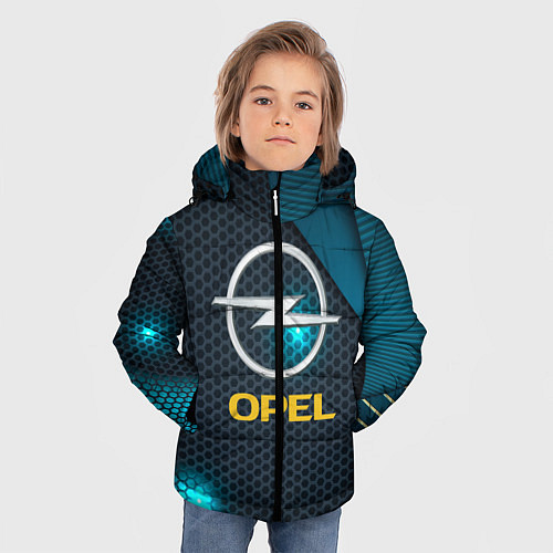 Зимняя куртка для мальчика OPEL ОПЕЛЬ / 3D-Черный – фото 3