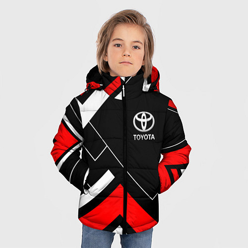 Зимняя куртка для мальчика Toyota / 3D-Черный – фото 3