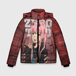 Куртка зимняя для мальчика Zero Two, цвет: 3D-черный