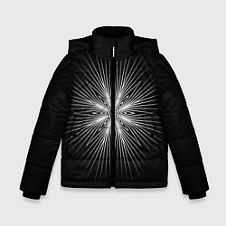 Куртка зимняя для мальчика Лучи, цвет: 3D-черный