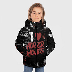 Куртка зимняя для мальчика Любовь к хоррорам, цвет: 3D-черный — фото 2