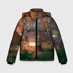 Куртка зимняя для мальчика Valheim Вальхейм, цвет: 3D-черный