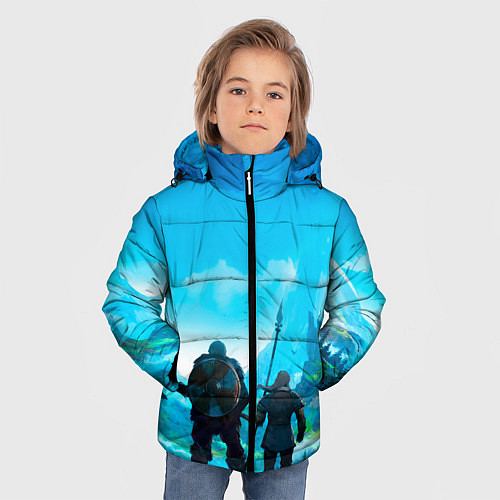 Зимняя куртка для мальчика Вальгала / 3D-Черный – фото 3