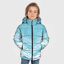 Куртка зимняя для мальчика Волны, цвет: 3D-красный — фото 2