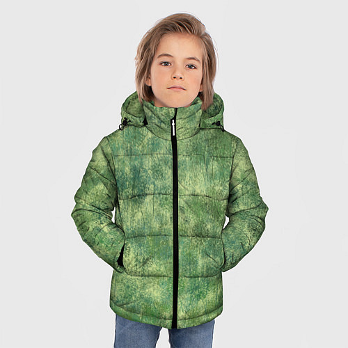 Зимняя куртка для мальчика Одуванчики / 3D-Черный – фото 3