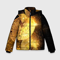 Зимняя куртка для мальчика БИТКОИН ЗОЛОТО BITCOIN GOLD
