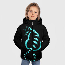 Куртка зимняя для мальчика ВОЛШЕБНЫЙ КОТ, цвет: 3D-черный — фото 2
