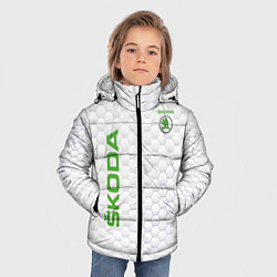 Куртка зимняя для мальчика SKODA, цвет: 3D-черный — фото 2