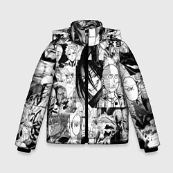 Куртка зимняя для мальчика One-Punch Man Ванпачмен, цвет: 3D-светло-серый