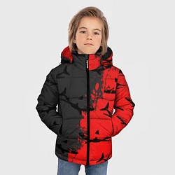 Куртка зимняя для мальчика Акулы, цвет: 3D-светло-серый — фото 2