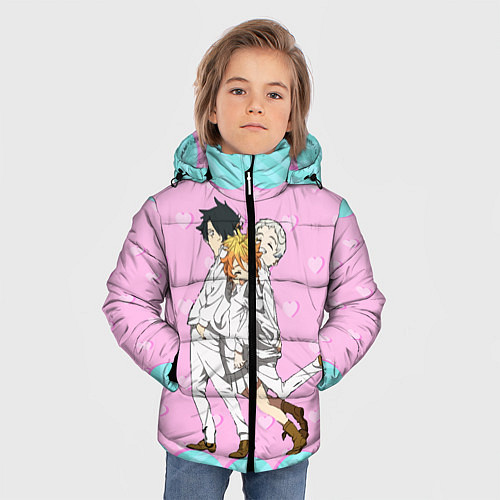 Зимняя куртка для мальчика Обещанный Неверленд / 3D-Черный – фото 3