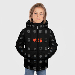 Куртка зимняя для мальчика Любовь, смерть и роботы, цвет: 3D-черный — фото 2